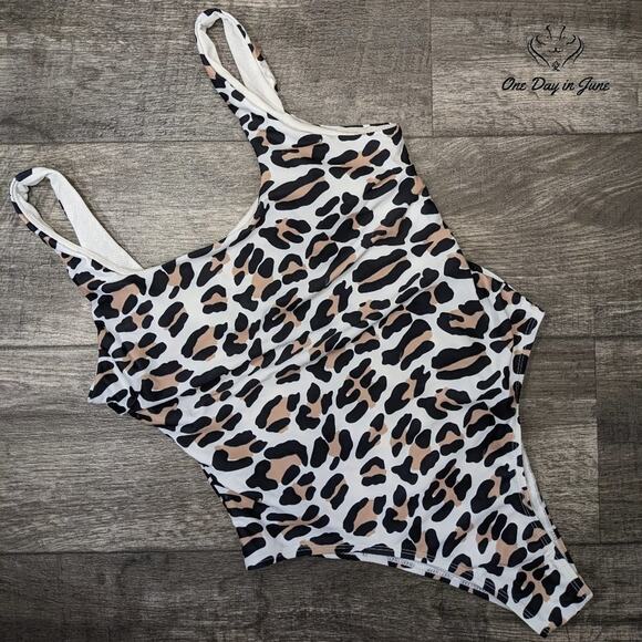 Prettygarden Leopard One Piece Swimsuit Size L - Picture 1 of 4